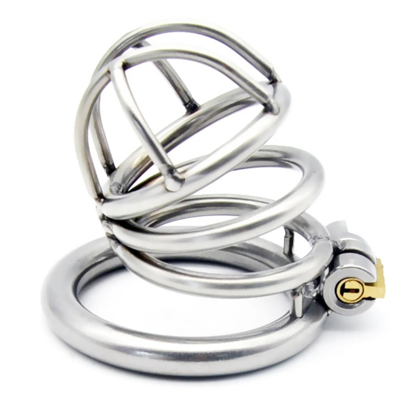 Male Small Inner Chastity Cage Male Mini Sex Toy Breathable Cock Cage Sex Game for Couple Anti-derailment Erotic Urethral Lock