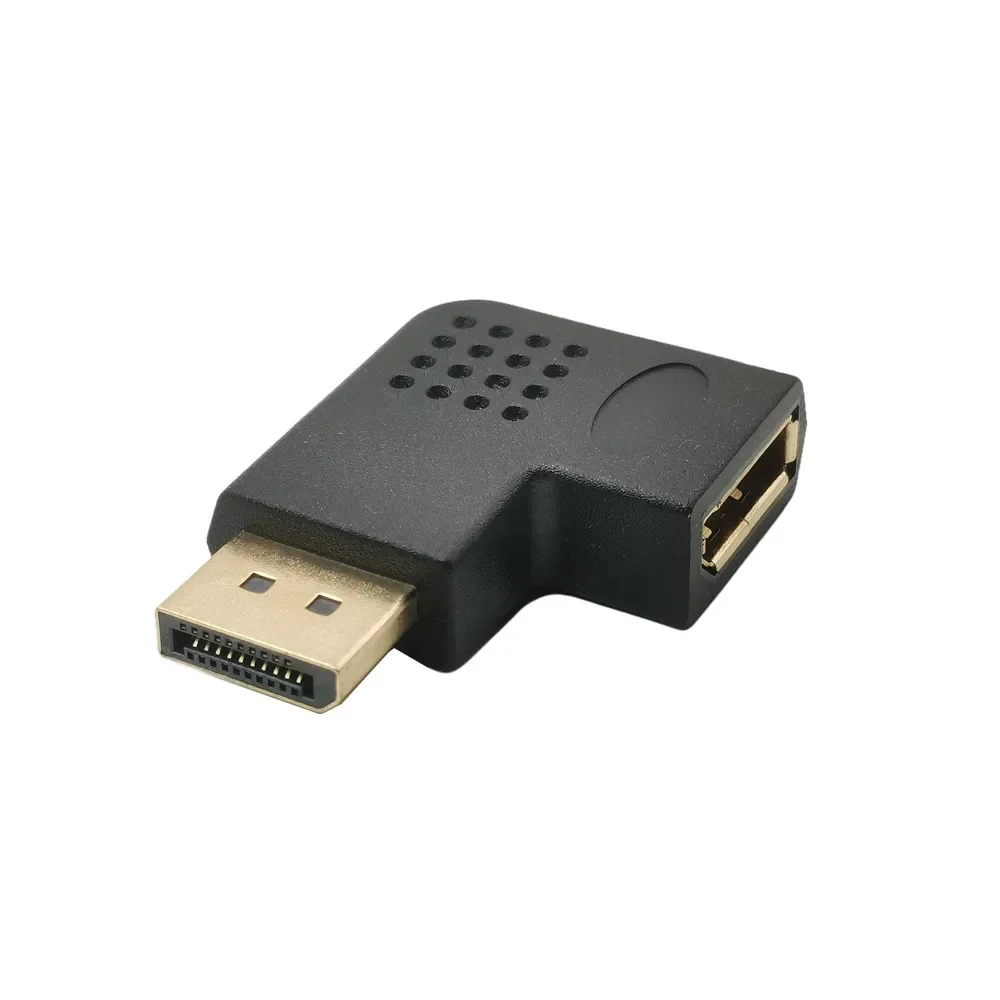 Down Displayport Adaptador Ângulo Direito dp Adaptador 8k 60hz k 144hz Passagem Durch 90 Grad Winkel Displayport 14 Konverter up - Imagem 5