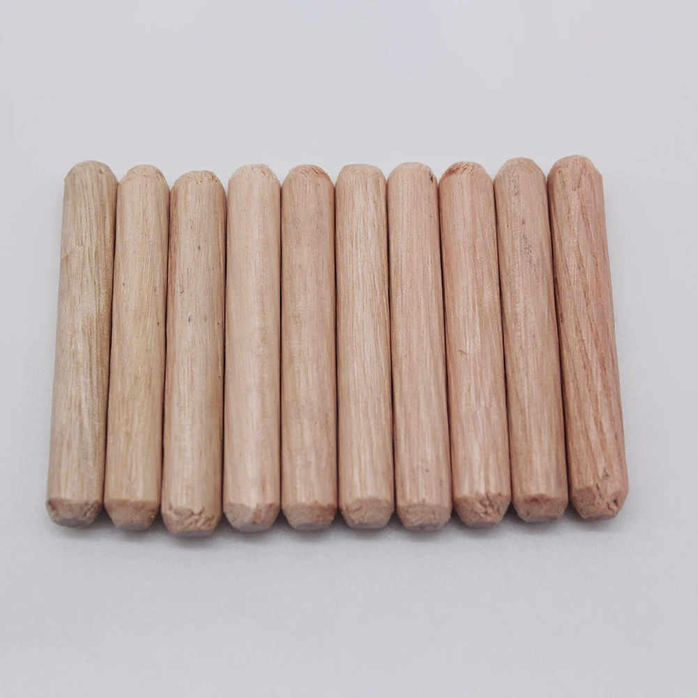 300Pcs 6mm 10mm 10mm Wooden Dowel Cabinet Drawer Round Fluted Wood Craft Dowel Pins Rods Set Furniture Fitting Pin