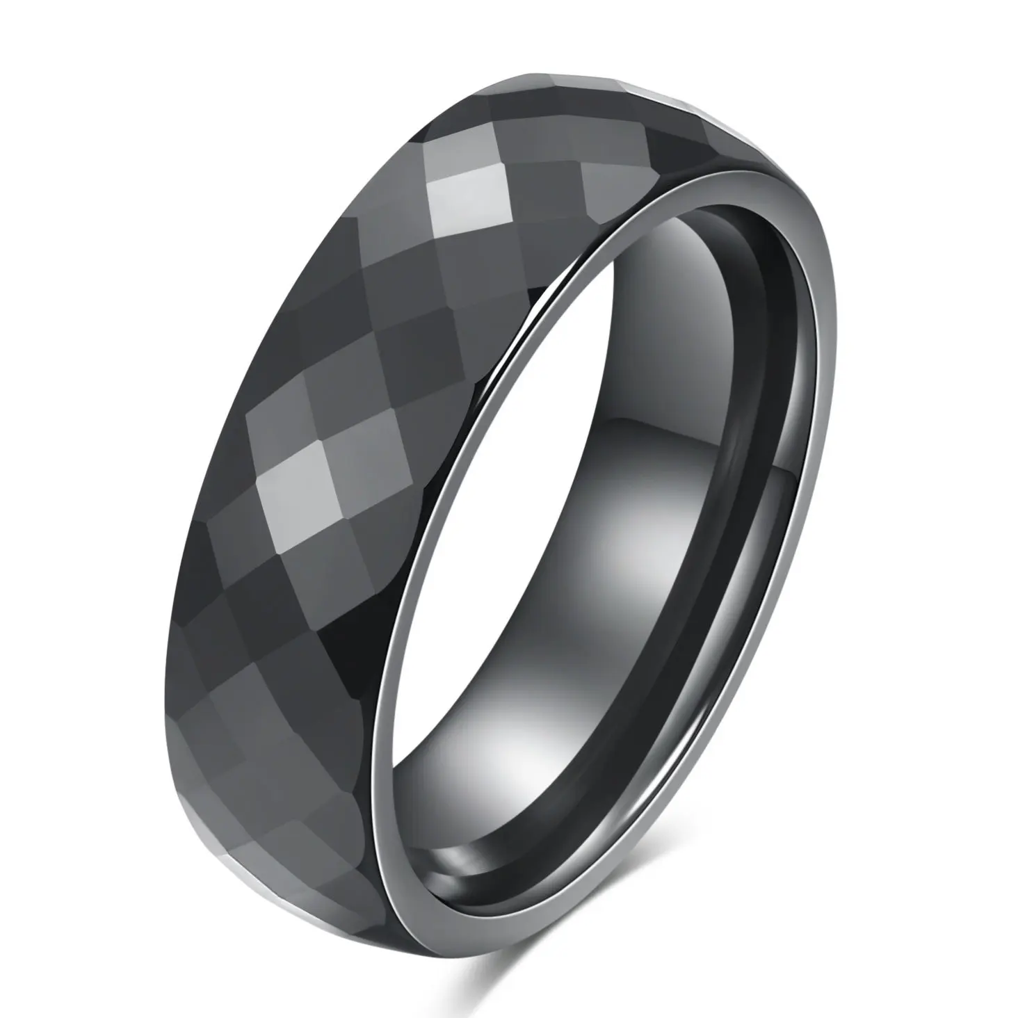 6MM Ceramic Rings For Women Men Black White Color Fashion Jewelry Finger Ring High Quality Gifts Wholesale