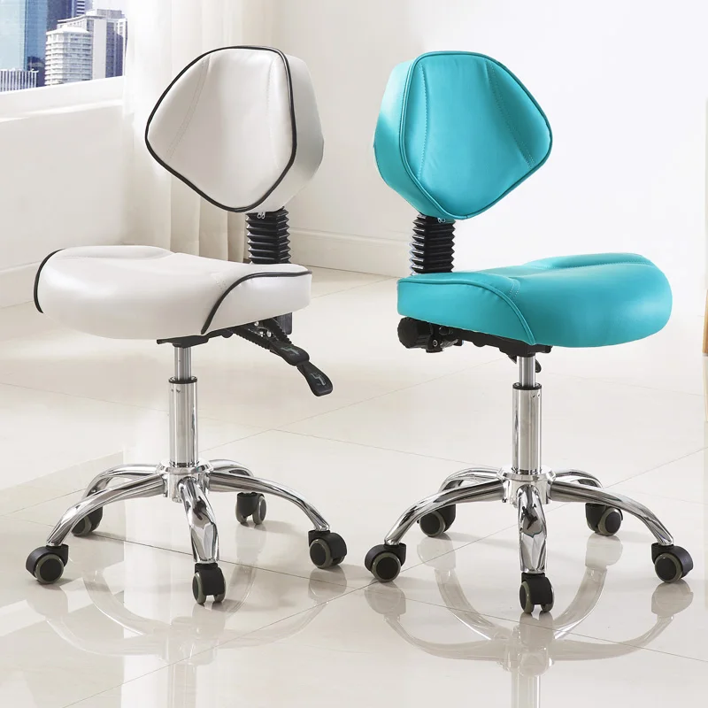 Rotating Large Worker Chair Doctor Hairdressing Saddle Silent Pulley Swivel Chaise Maquillage Professionnel Beauty Furniture