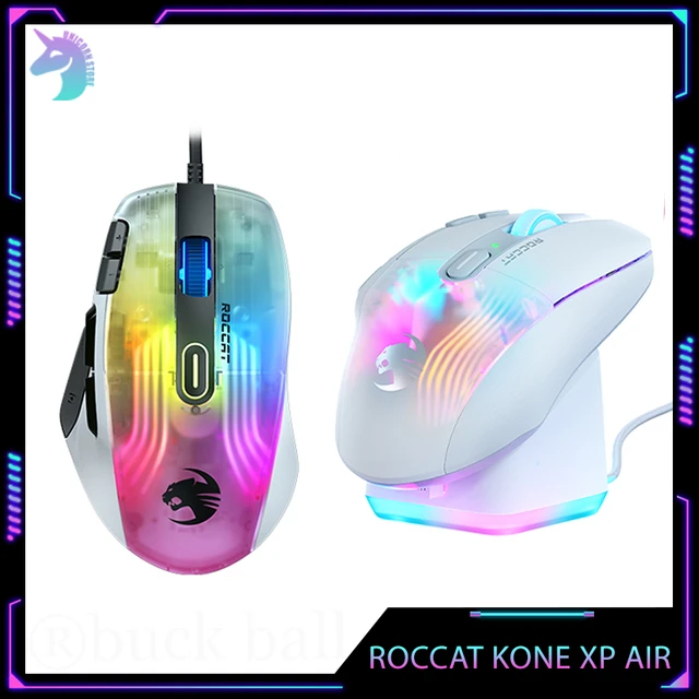Roccat-ワイヤレスゲーミングマウス,xp Air,3モード,軽量,マクロ,急速 