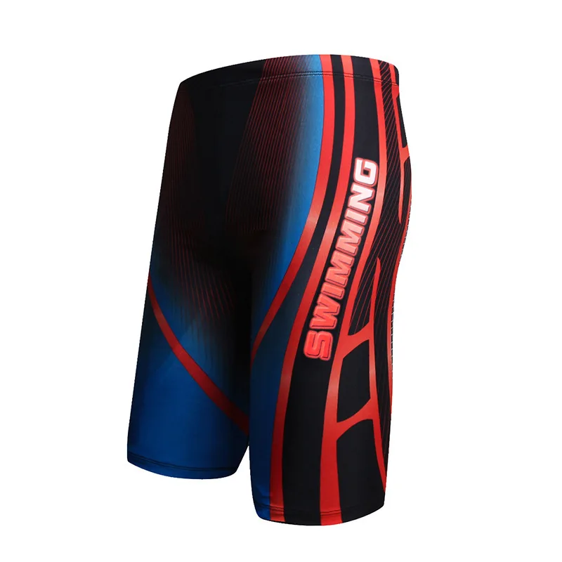 Men's Swimming Five Minute Shorts Beach Surfing Long Legs Quick Dry Swimming Trunks Anti-embarrassment Running Sport Board