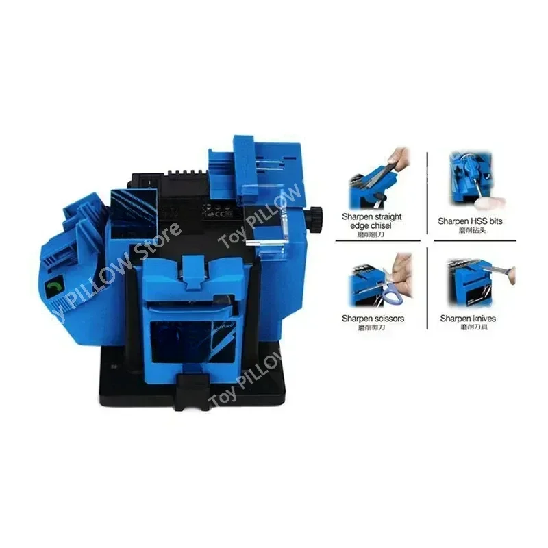 Drill Bit Sharpener Multifunction Scissor Knife Sharpening Machine 3-13mm Drill Grinding Machine 220V/110V Electric Sharpener 3