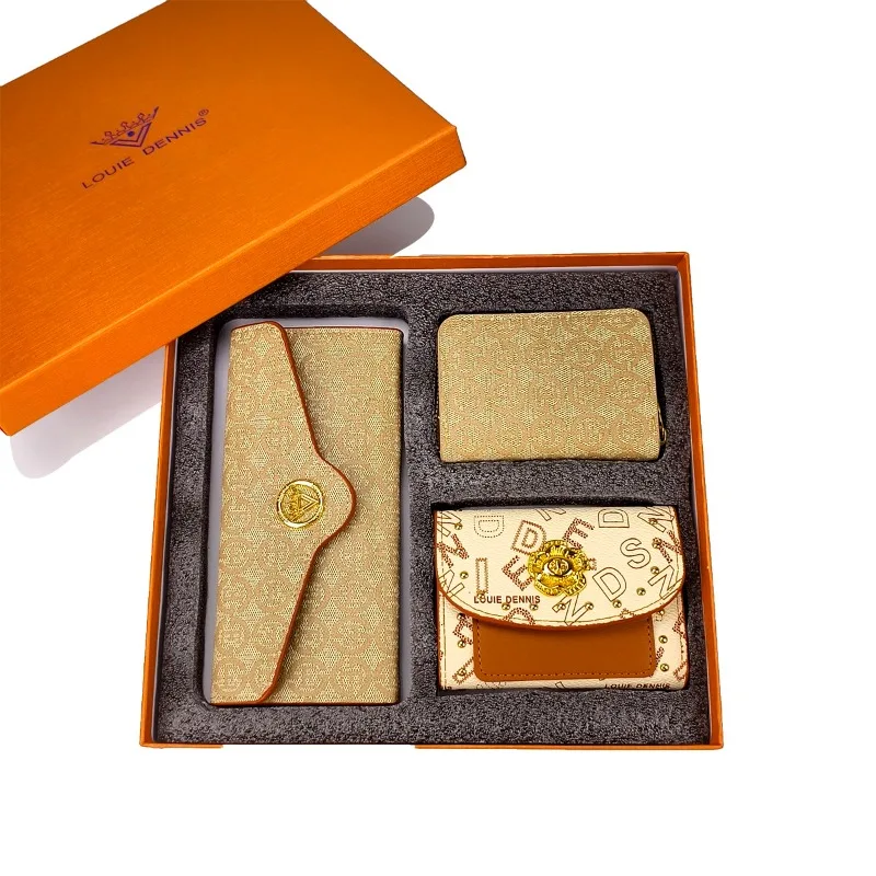 Nuovo! Set portafoglio da 3 pezzi: portacarte e portamonete da donna, elegante confezione regalo - immagine 6