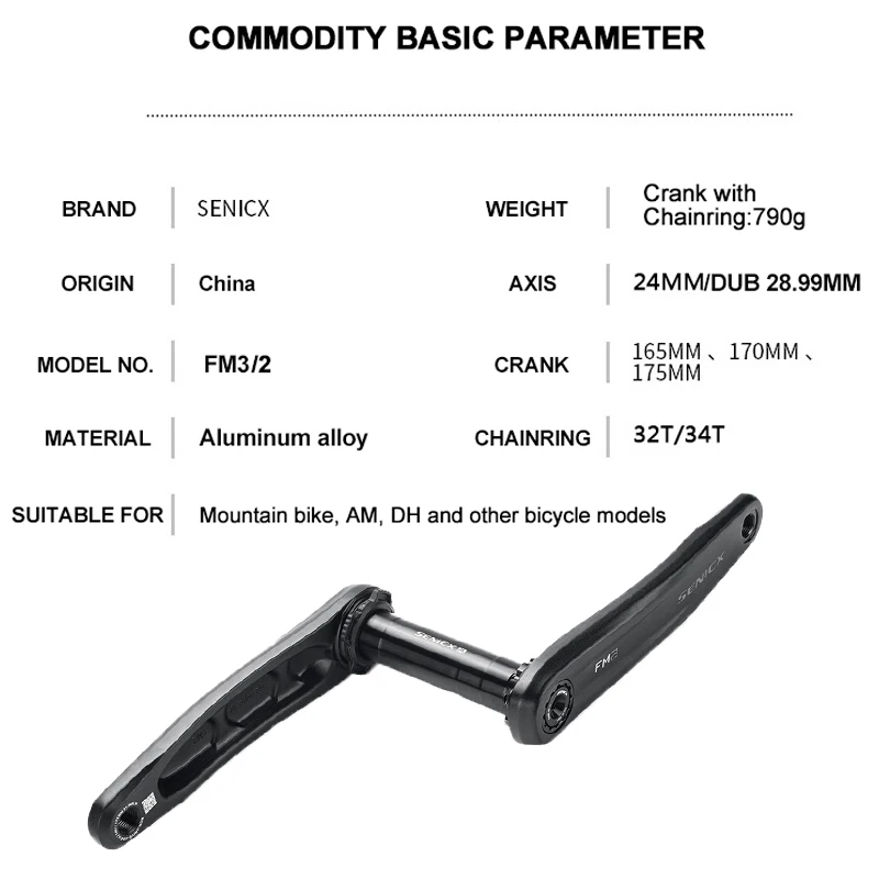 Senicx-超軽量アルミニウム合金自転車クランク,g xp,ダウンヒルバイク