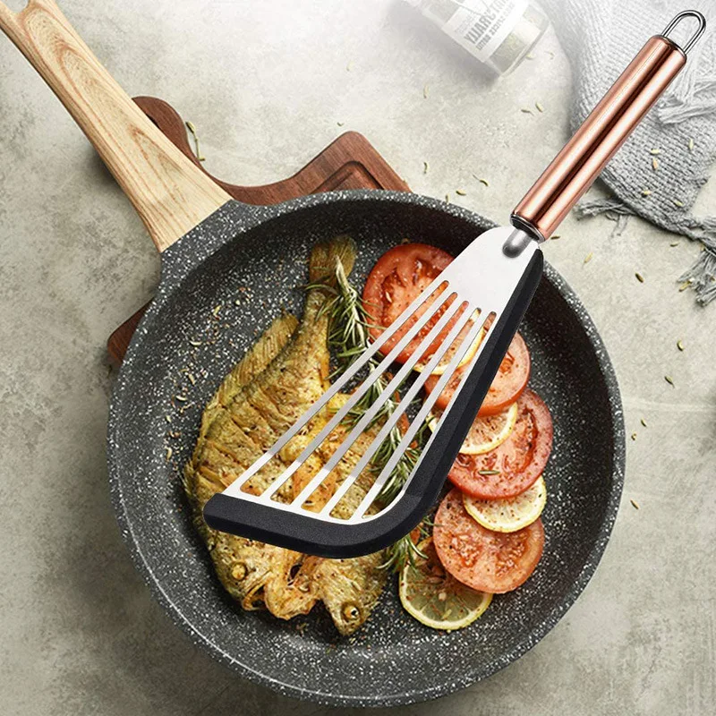 Fish Spatula Slotted Fish Flipper Spatula Flexible Nonstick Beefsteak  Shovel For Flipping Dumpling Egg Fish Frying Turning - AliExpress