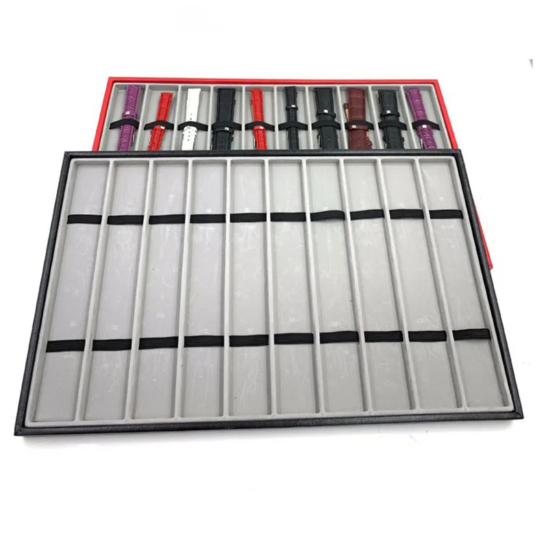 Leather Watch Organizer Tray Mechanical Wrist Watch Storage Box Case Watches Display Collection Accessories Gift Ides for Men