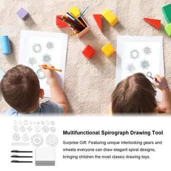 Geometric Drawing Template Measuring Ruler Geometrical Ruler Drawing Tool Graffiti Pattern Ruler Set For Kids Drawing Helper 1