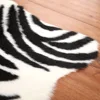 Imitation Animal Skin Pelt Zebra Shaped Carpet Sheepskin Area Rug Room Decor Carpets For Living Room Rugs For Bedroom Floor Mats 6