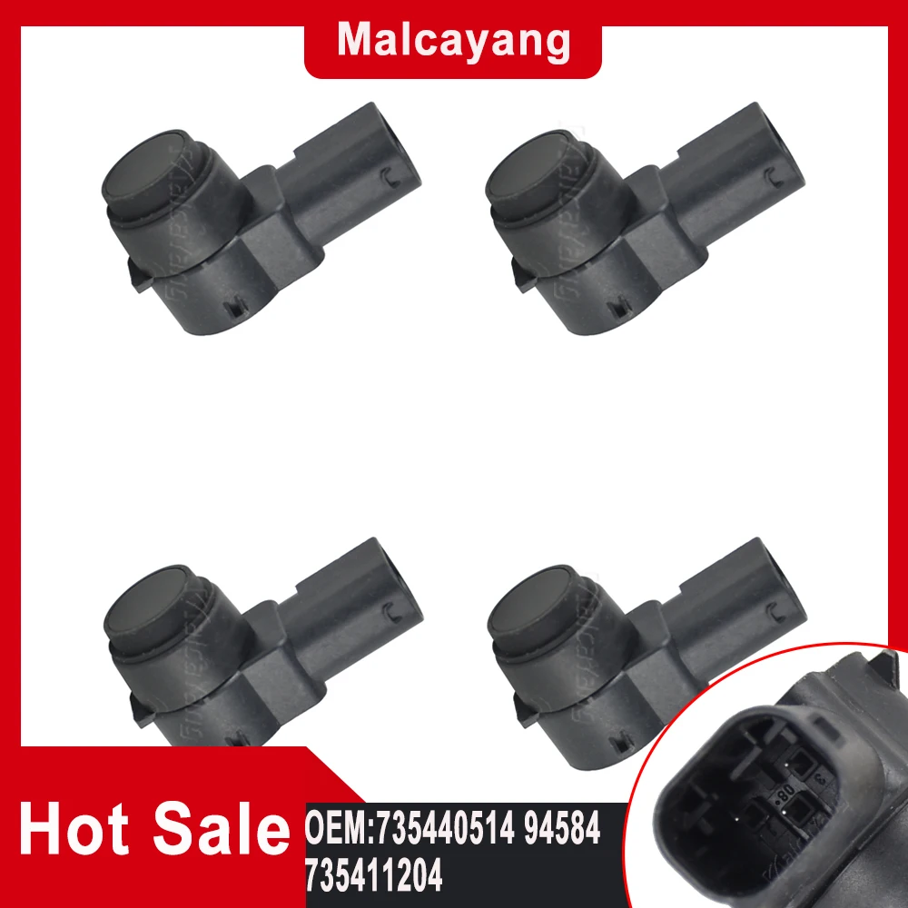 4 Pezzi Ricambi Auto 735411204 1368915080 Pdc Sensore Di Distanza Di Parcheggio Retromarcia Per Fiat Doblo Fiorino Bravo Ii Ducato Iii Qubo
