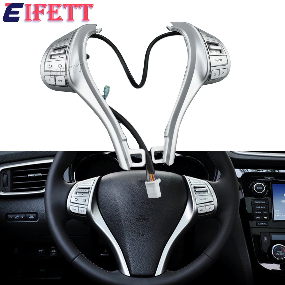 

25550-4BG3A Audio Cruise Control Steering Wheel Switch Button Assy For Nissan X-trail 2013 2014 2015 2016 Car Accessories