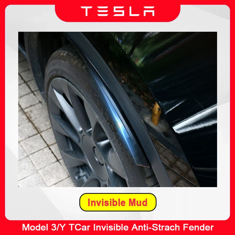 

Tesla Model 3 Y Fenders Invisible Mud Flaps Front Rear Wheels Mudguards Anti-scratch Splash Guard 2023 2022 2021 Car Accessories