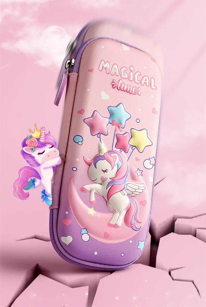 YOKUMA Grande Trousse Scolaire Pour Fille Garçon Adolescent, Fourniture Scolaire, Noir