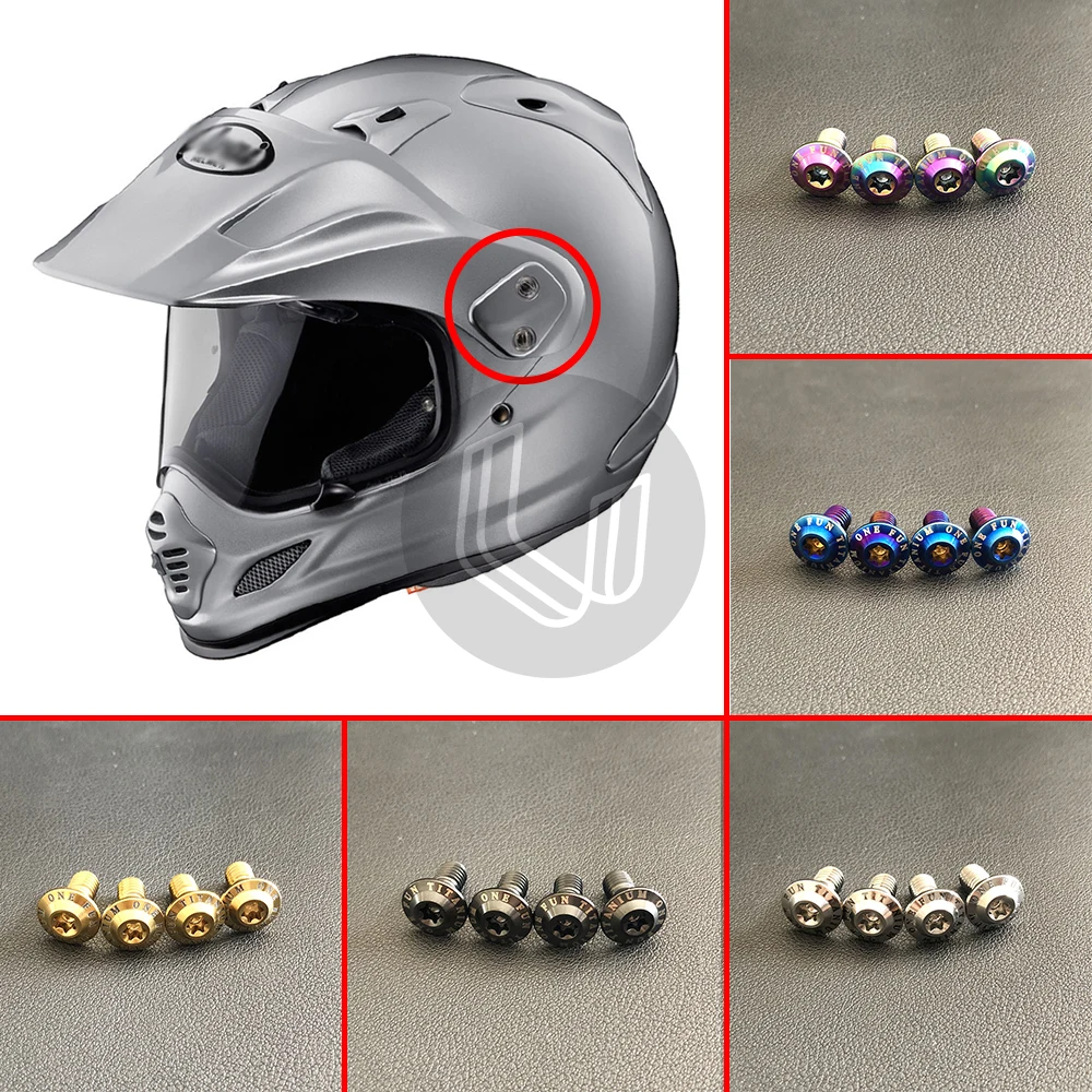 

For ARAI CROSS3 TX3 X4 rally helmet brims fixing sun visor titanium alloy screw helmet accessories