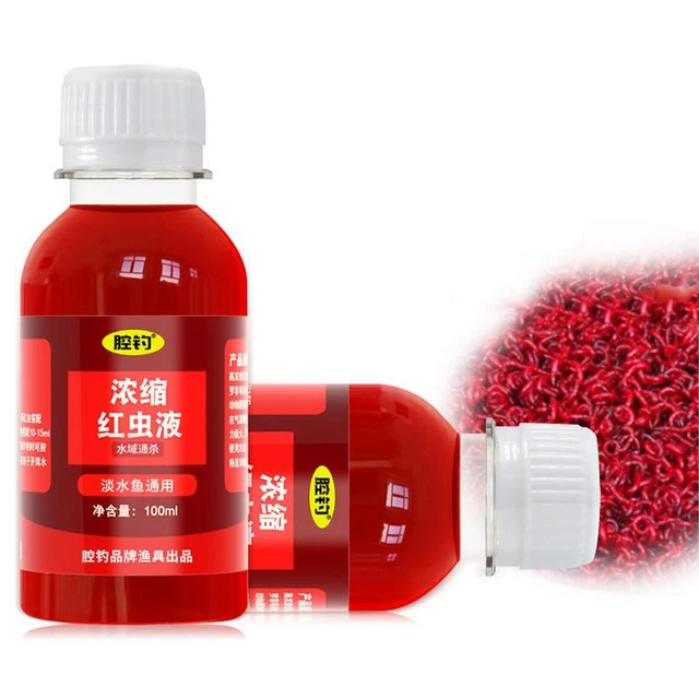 100ml High Concentration FishBait for Trout Cod Carp Bass Strong Fish  Attractant Concentrated Red Worm Liquid Fish Bait Additive