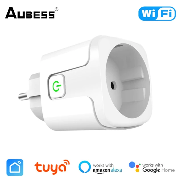 16A 20A WiFi Smart Plug EU Smart Socket With Power Monitor Timing Function  Tuya Smart Life