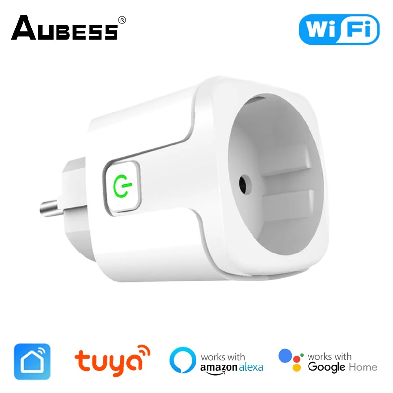 16A EU Smart Socket WiFi Smart Plug AC110-250V Wireless Remote Switch Plug  Power Outlet Home Control For Smart Life APP