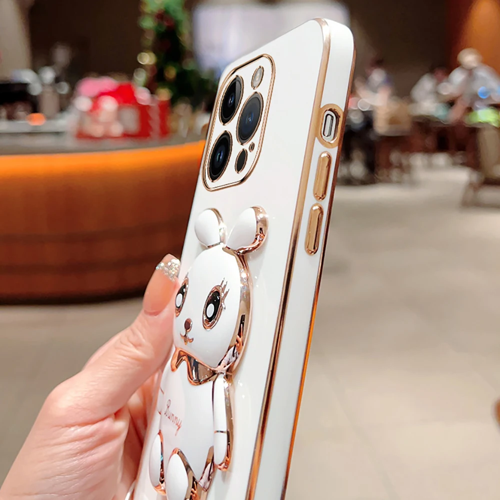 Handyhülle Mit Klappbarem Hasenhalter Und Galvanisierung_voghion.com