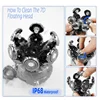 Replacement Cutter Head For Electric Shaver Razor For Men Beard Trimmer Wet and Dry 7D Floating Heads Blade 1/2/3/4pcs 5