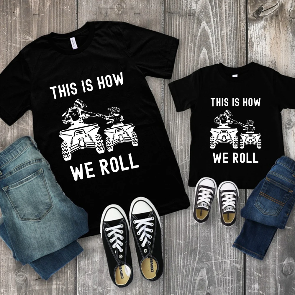Men'S Four Wheeler Off Road Dirt Biker Father Son Trail  T-Shirts Graphic T Shirts Men Clothing Streetwear Dad Son Camisetas 2