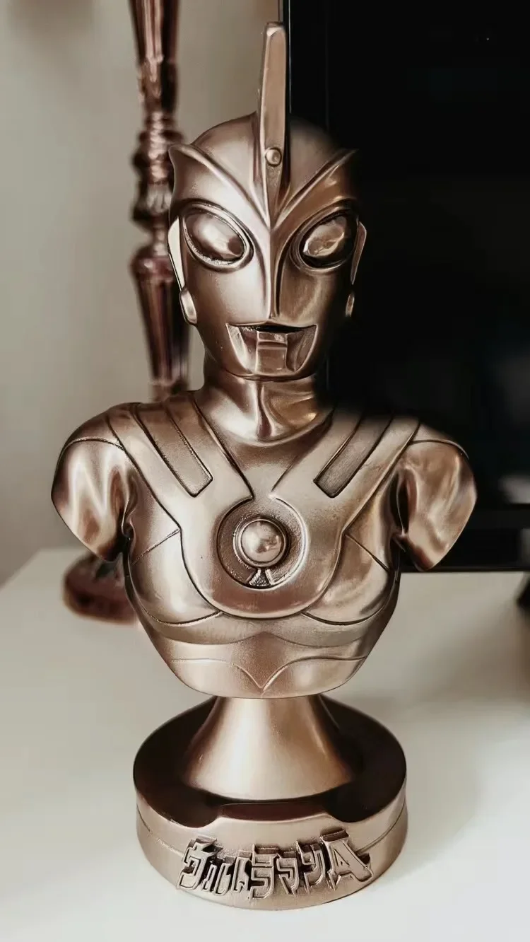 

18cm Anime Home decoration Ultraman bust Ace cold cast copper bust handicraft toy Collectible Figures Model Toys Gifts