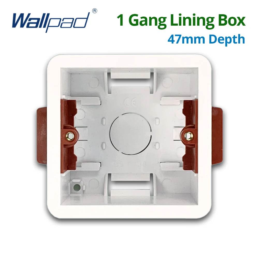 1 Gang Dry Lining Box For Gypsum Board Drywall Plasterboard 47mm Depth