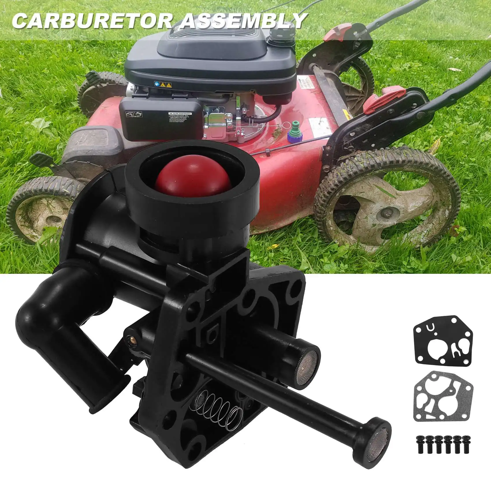 Moteur 14.5-21CV Kit Carburateur Pour Briggs Stratton 591731/594593 - Avec Filtre à Carburant Et Valve D'Arrêt Pièce Tondeuse Autoportée