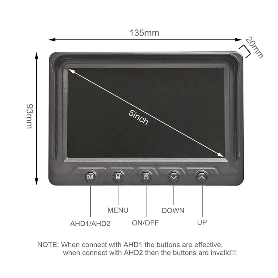 DIYKIT AHD IPS ڵ ĸ麸 ,  ũ ÷ , VCD DVD GPS ī޶,  Է 2 , 5 ġ