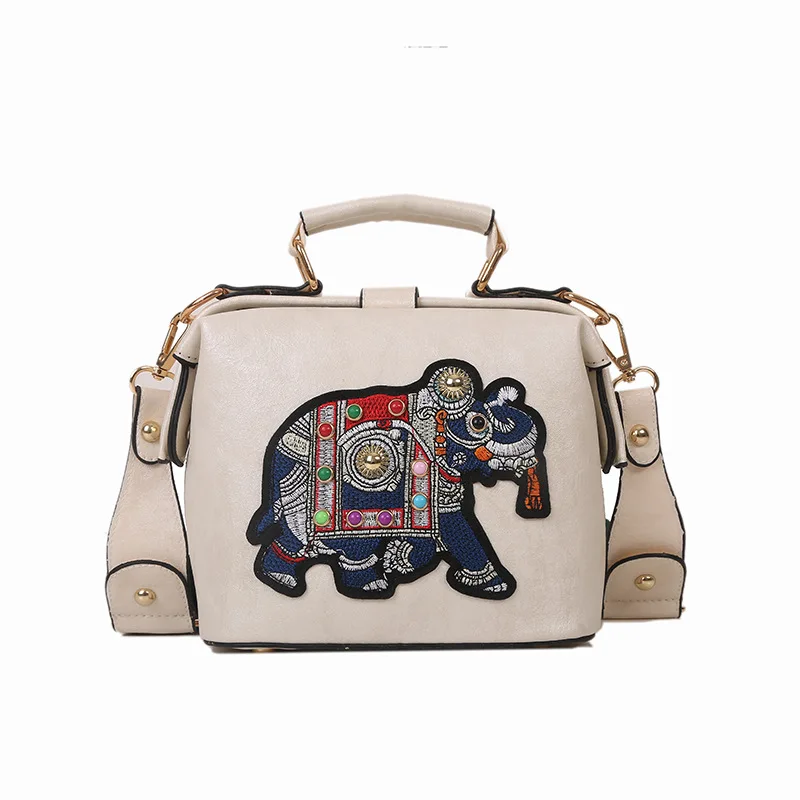 

Bohemian Wedding Style Bags Vintage Bag Wide Strap Butterfly Elephant Bags Women's Handbags Purses Women Shoulder Crossbody Bag