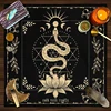 Own Your Power Altar Cloth moon phase snake Tarot Cloth for Spread Tarot Reading Cloth Tarot Spread Cloth Witch Wiccan homeDecor 3