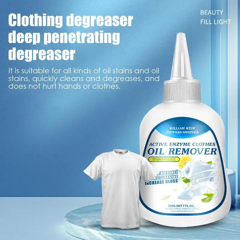

200g Laundry Stain Removers Spray Portable Active Enzyme Clothing Stain Removal Agents For Down Jacket T-shirt