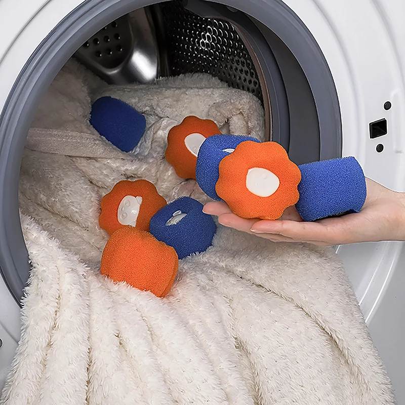

1/5PCS Laundry Ball Kit Reusable Washing Machine Hair Remover Ball Cleaning Lint Fuzz Pet Hairs Clothes Household Product