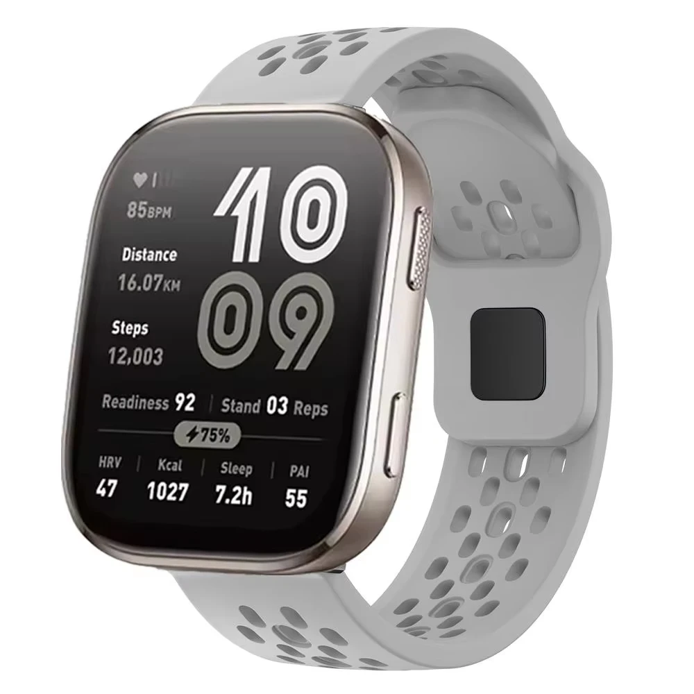 Breathable Silicone Sport Watch Band - 22mm Watch Strap