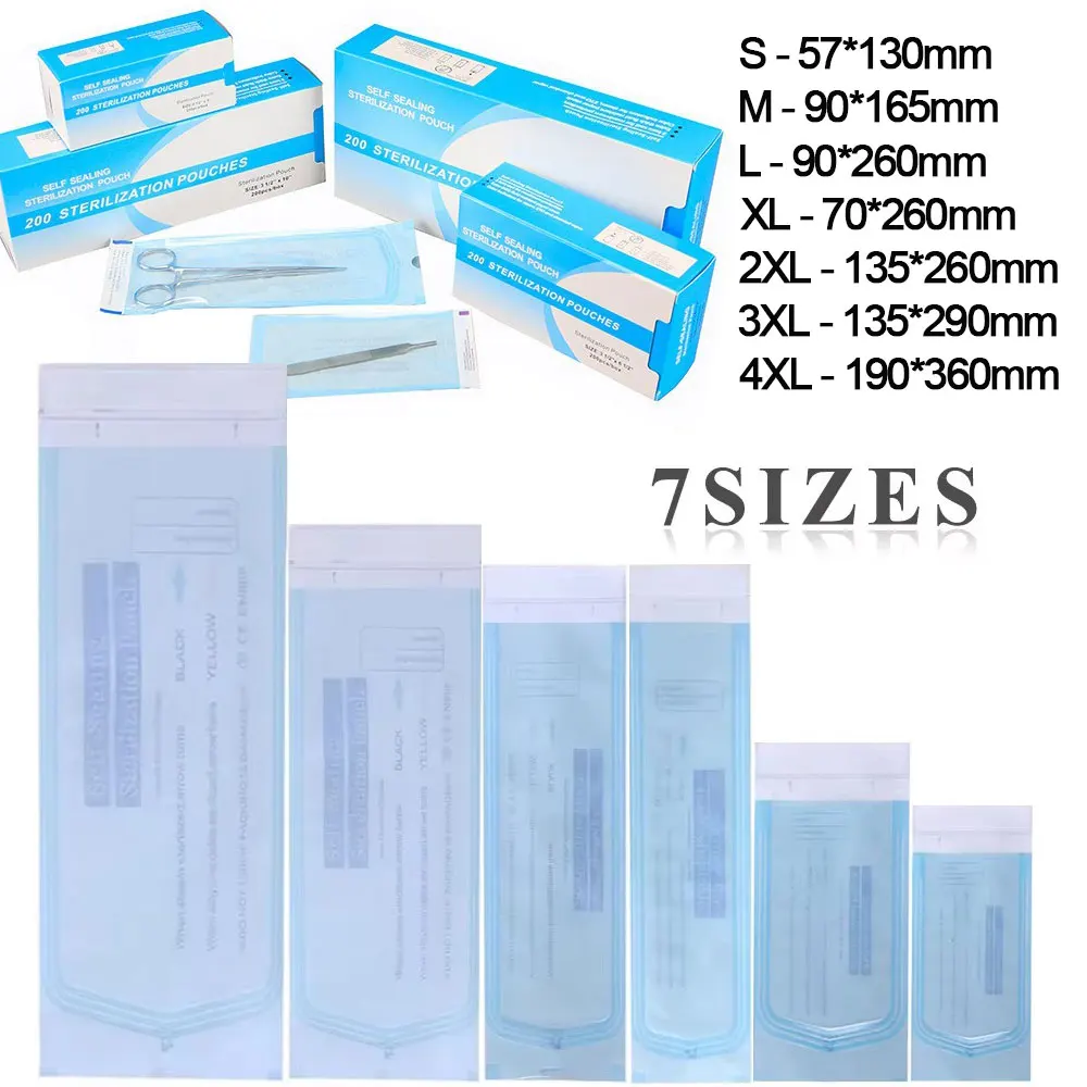 200pcs/Set Self-Sealing Sterilization Pouch/Medical Dental Sterile - View #8