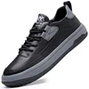 Trendy Spring Autumn Men's Leather Clown Shoes 2023 Casual Fashion Sports Shoes With Thick Sole Anti-Slip Breathable Rubber Uppe 5