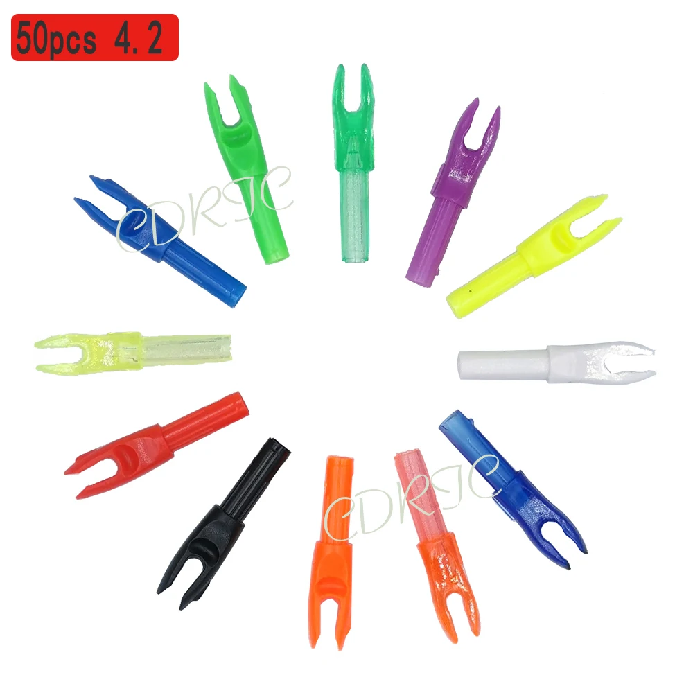 Archery Arrow Nocks 30pcs/lot Insert G nock ID 4.2mm Archery Carbon Fiberglass Arrow Nocks Internal nocks For ID 4.2 mm Arrow shaft For shooting DIY