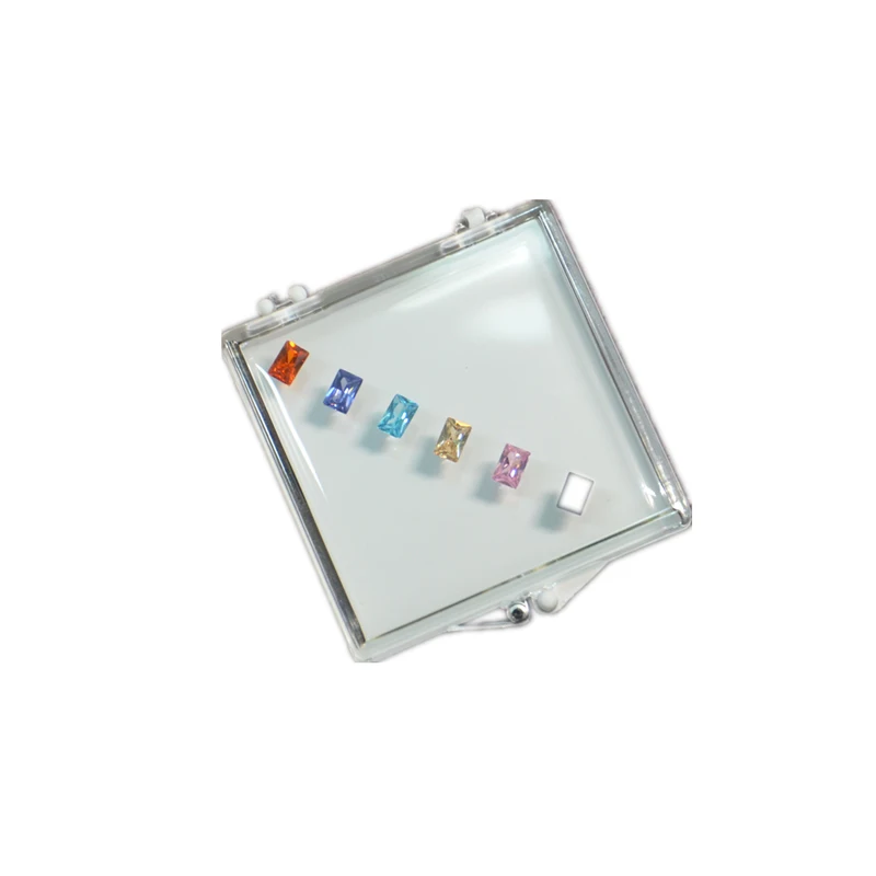 Adhesive Gems Box Diamond Display Box Stone Packaging Tray