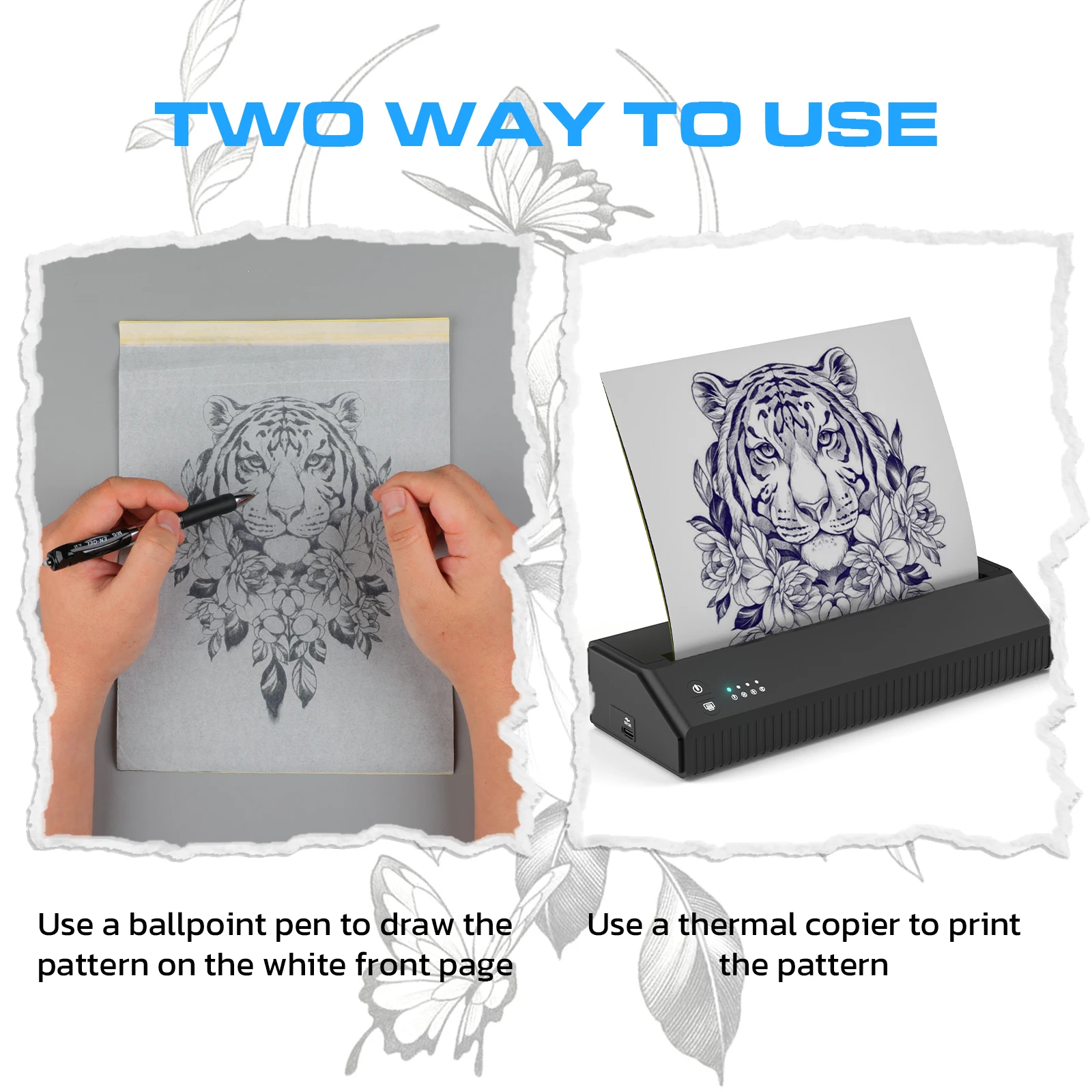 Tattoo Transfer Paper 120Pcs/Bag 21*30cm Oil-based Paper Thickening Print Impressing Copier For Makeup Tattoo Machine Accessory