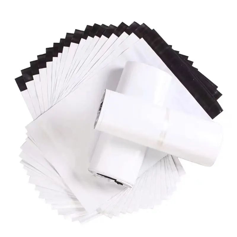 50pcs/Lot White Courier Bag Express Envelope Storage Bags Mailing Bags Self Adhesive Seal PE Plastic Pouch Packaging 24 Sizes 4