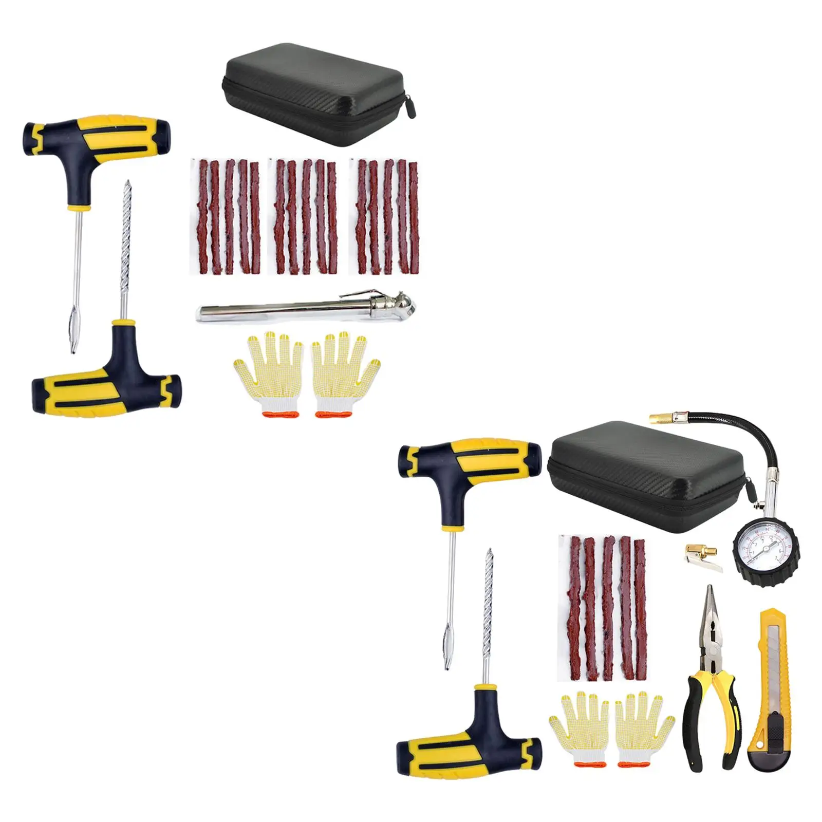 Gumiabroncs Javító Szerszámok Készlet Cső Nélküli Gumiabroncs Gumi