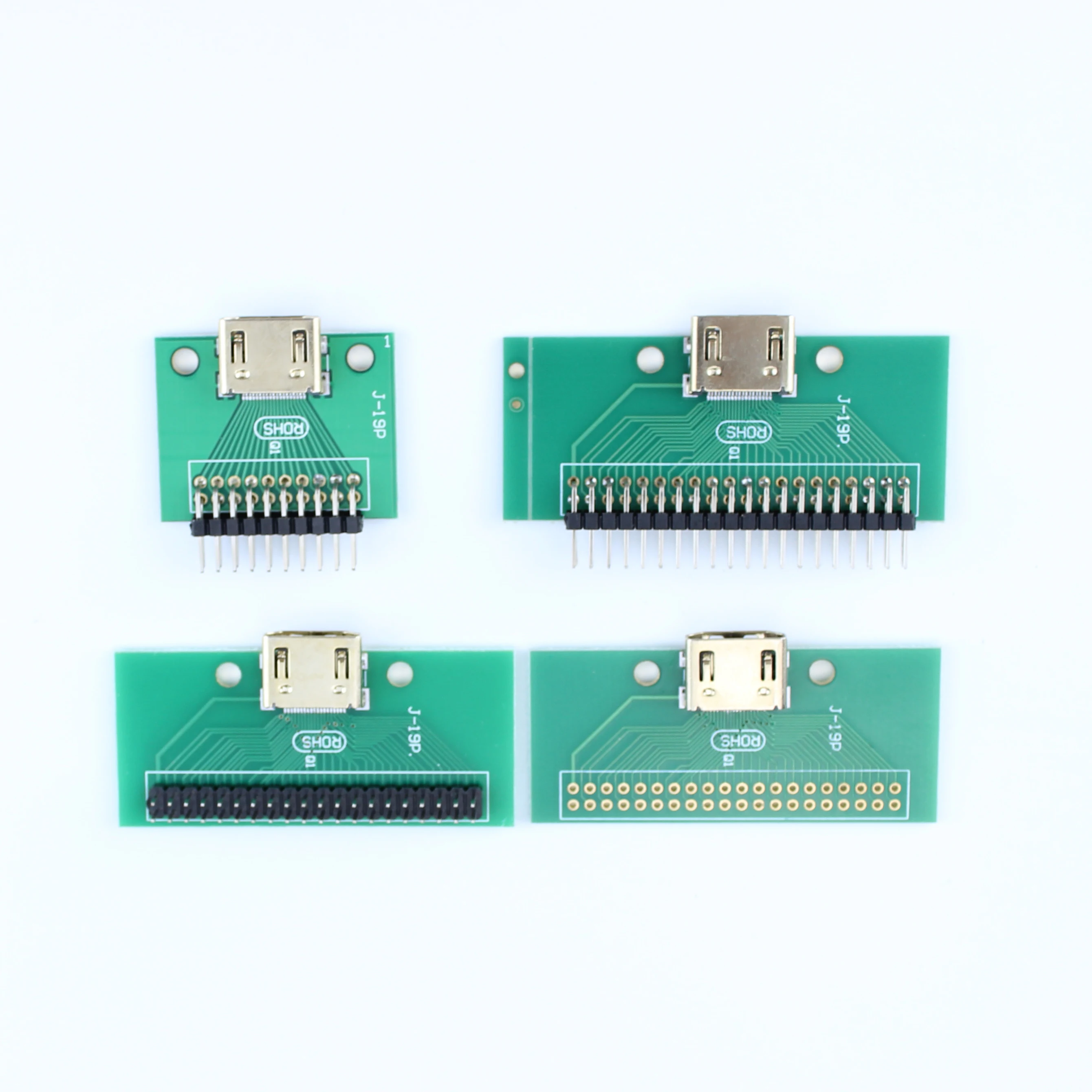 HDMI Male to Female Mini Connector Adapter Board with 2.54mm Pitch PCB