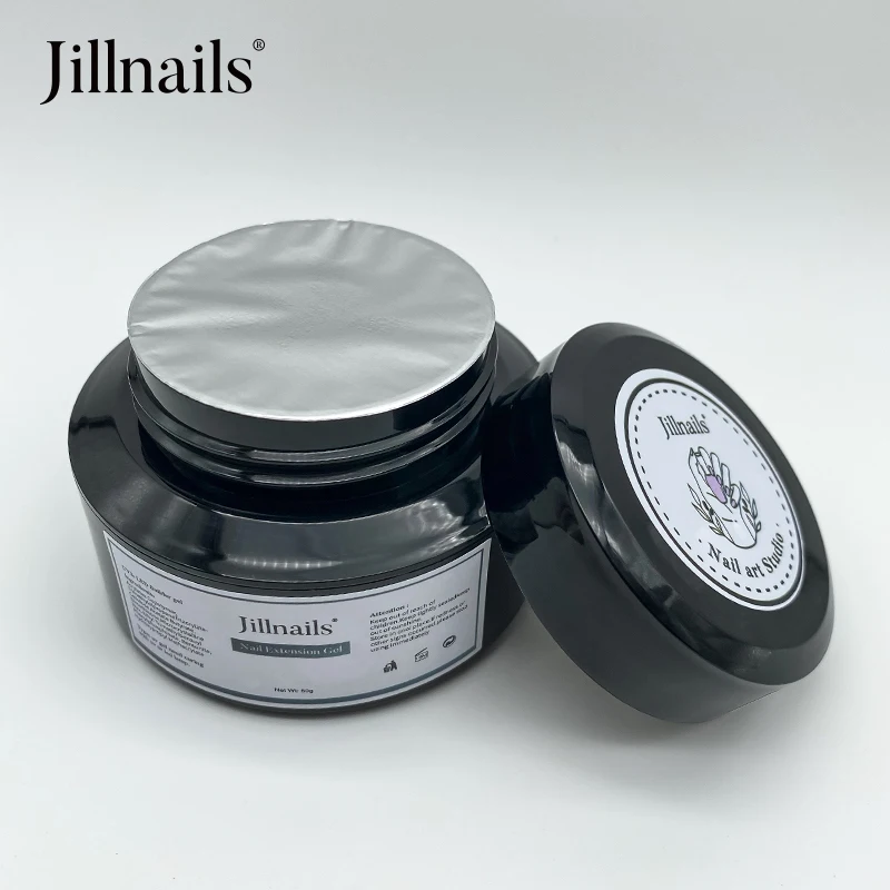 Jillnails Shimmer Gel Builder Hard Gel Neon UV LED Camouflage Polish 50g Hot Pink Neon Green Blue Yellow Orange Bright Colors 6
