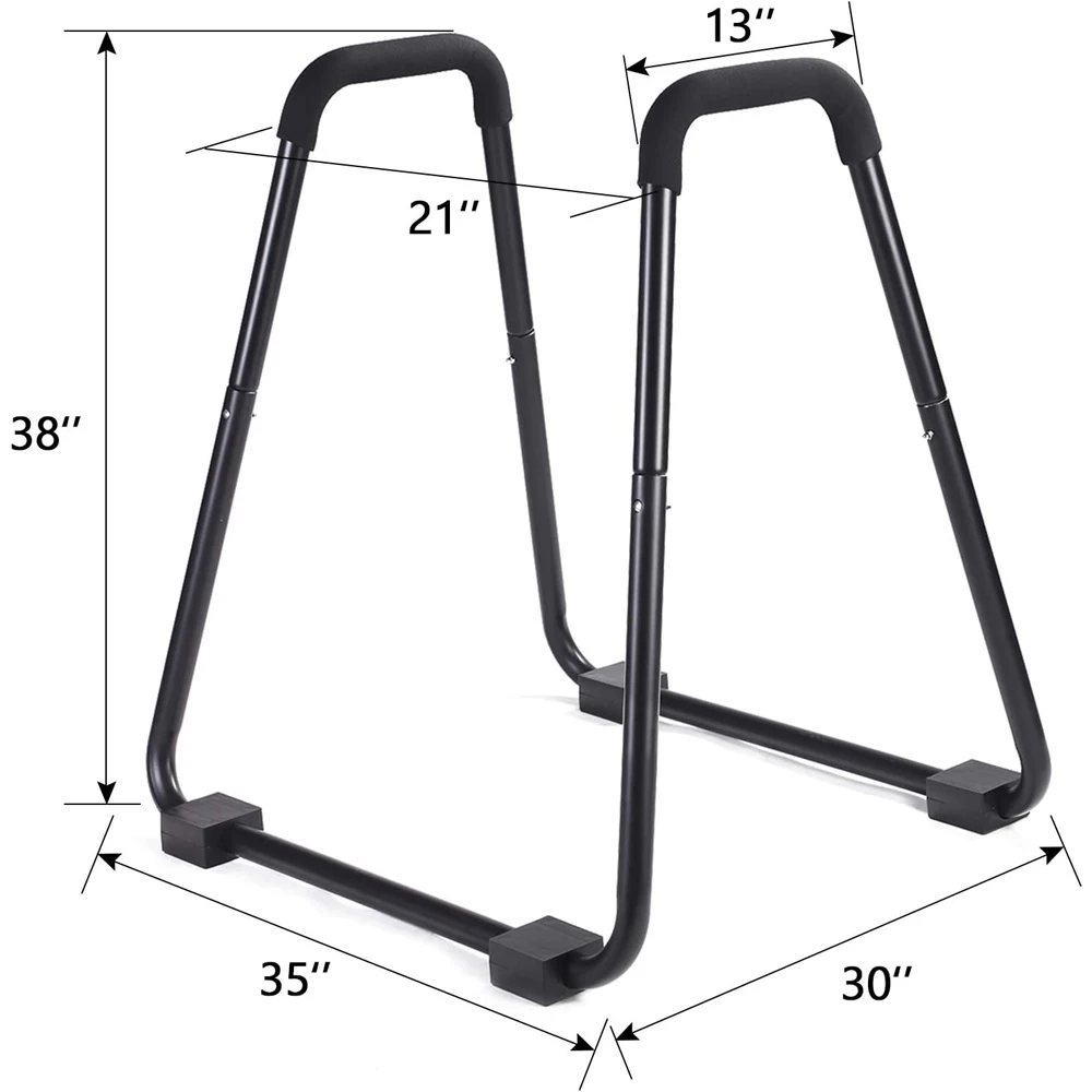 Strength Trainer Home Gym Equipment Paralle Dip Bar Pull up Push Ups Stands Tricep Muscle Exerciser Calisthenics