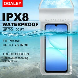 Waterproof Mobile Phone Pouch and Case for Swimming and Underwater Protection (GRAY)