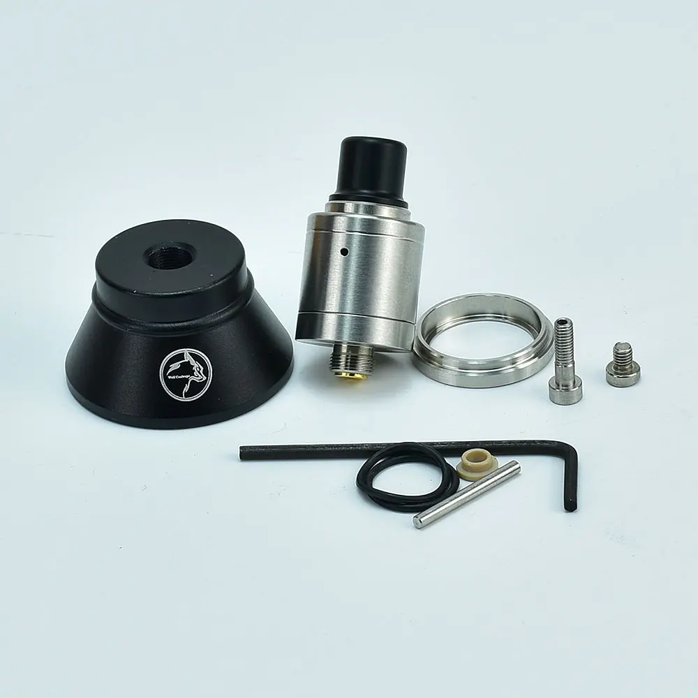 

wolfcoolvape Speed Revolution rda 2019 Style 316SS 18mm RDA Rebuildable Dripping Atomizer with BF Pin vs SXK NarDa 5A Style RDA