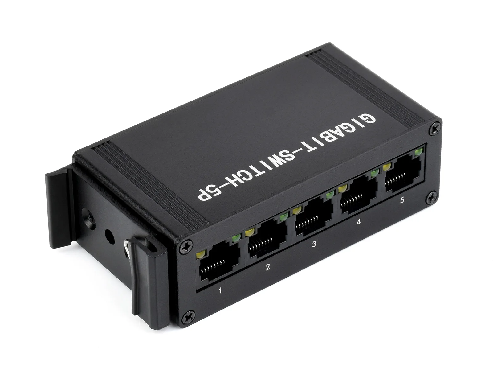 

Industrial Grade 5P Gigabit Ethernet Switch, IEEE 802.3x-Compliant Full-Duplex 10/100/1000M Connection, DIN Rail Mount