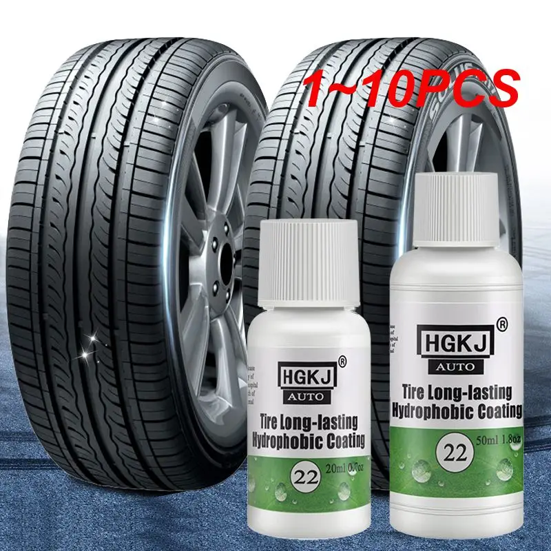 1~10PCS 20/50ml HGKJ Auto Car Tire Coating Tire Gloss Long-lasting Hydrophobic Coating Tire Polish Tire Shine Tyre Coating TSLM2