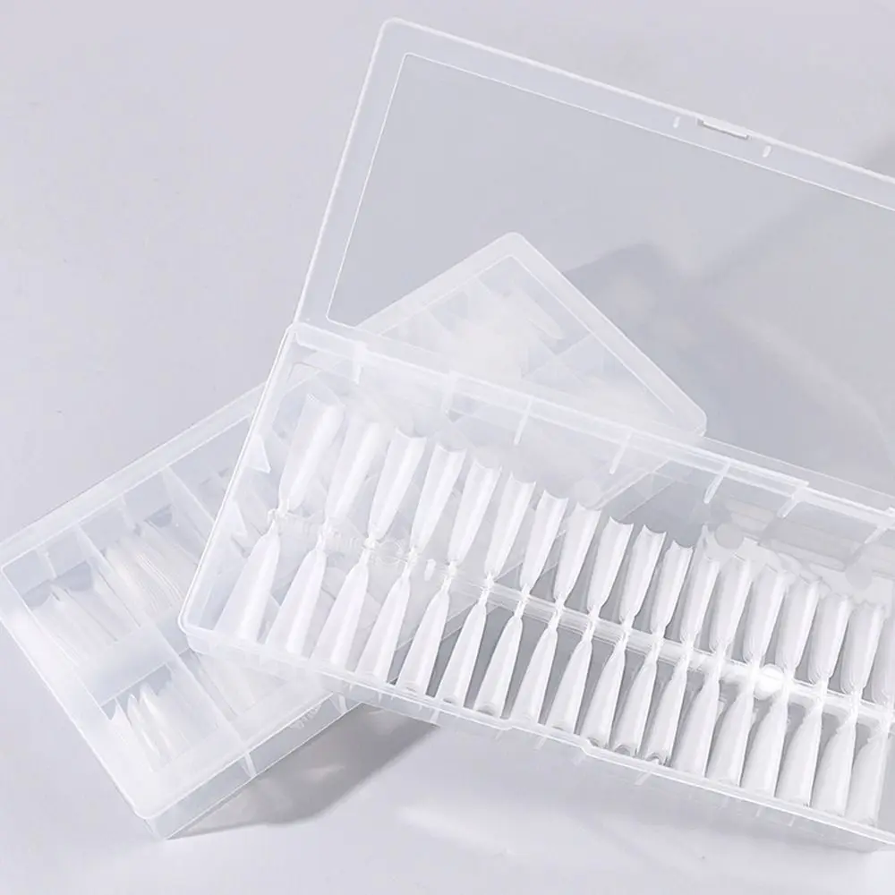 Traceless 100/360pcs False Nails Ultra-Thin No-Trace Nail Patch Long Oval Scratch Free Nail Art Tools Scale Line