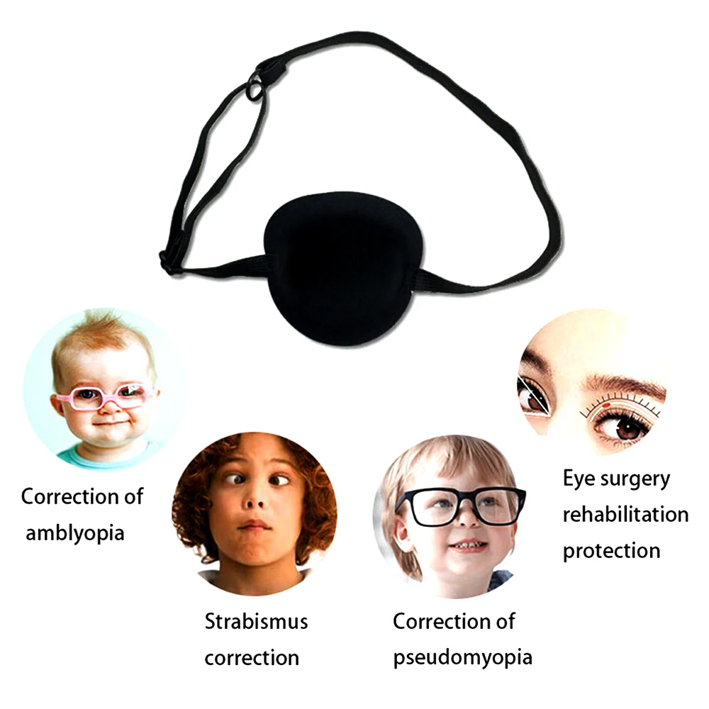 1Pcs Eye Patch Single Eye Mask Various Elastic Eye Patch Strabismus Adjustable Eye Patch Lazy Eye Patches with Buckle Adult Kid 4